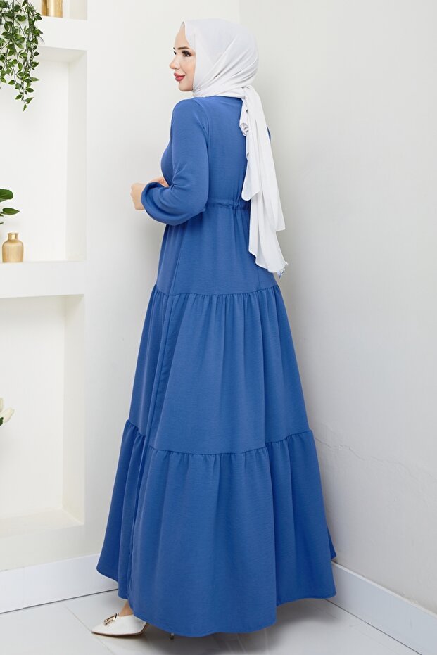 Beli Tünelli Aerobin Elbise 103MP806-MS İndigo - 4