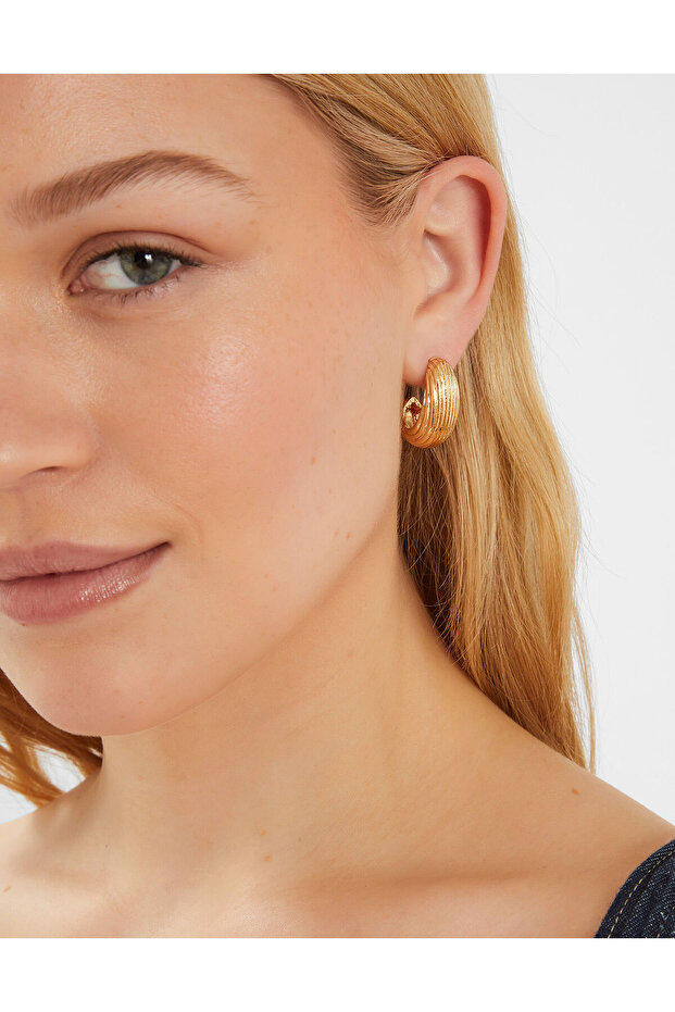 Curve Küpe Gold - 1