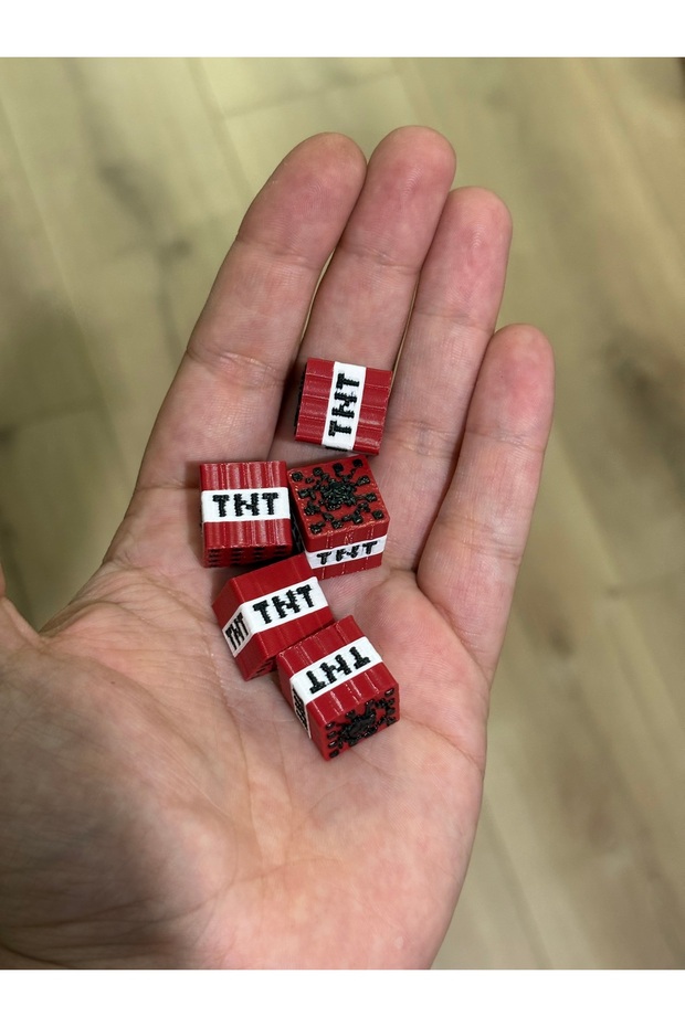 Minecraft 5 adet mini TNT - plastik - 2