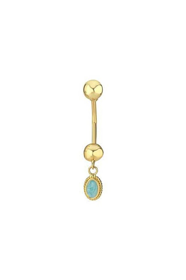 Turkuaz Opal Göbek Piercing - 1