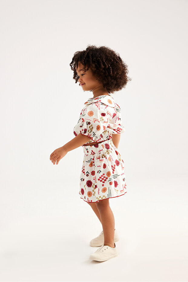 Fiona Desenli Mini Etek - 5