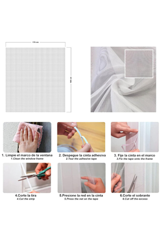 Rectangular Mosquito Net for Windows - 2