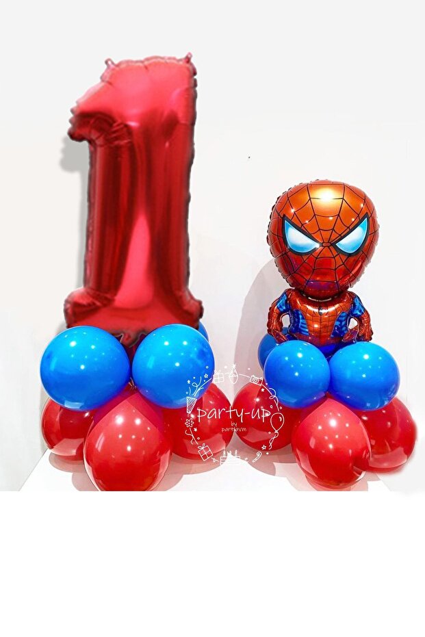 Easy Installation to Make 1 Year Old Spiderman Balloon Set Balloon Chain or Balloon Column
