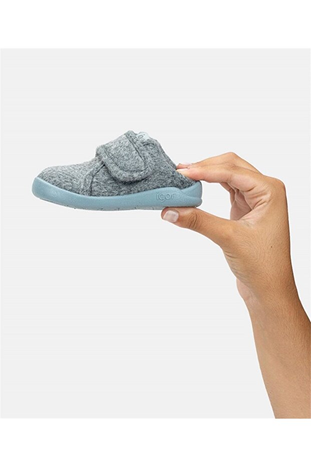 Çocuk Homie Ev Ayakkabısı Gri W10308-225 - 4