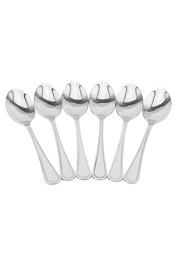 Berger Stainless Steel Dessert Spoon Set, Silver, Fd130-Dss, 6 Pieces