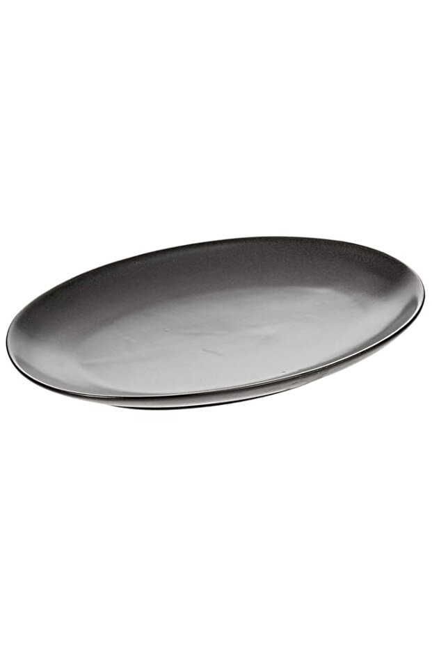 Verona Deep Plate, Black, 10 inch, Oval