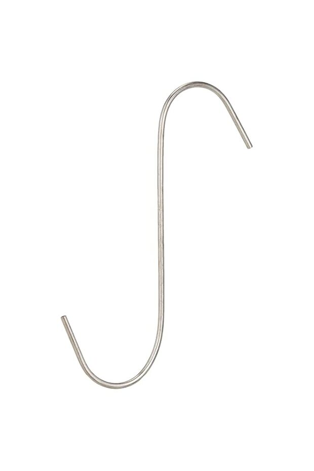 Stainless Steel S Hook 10 Pack Pot Hanger Round Polished Metal Chef Kitchen Tools L