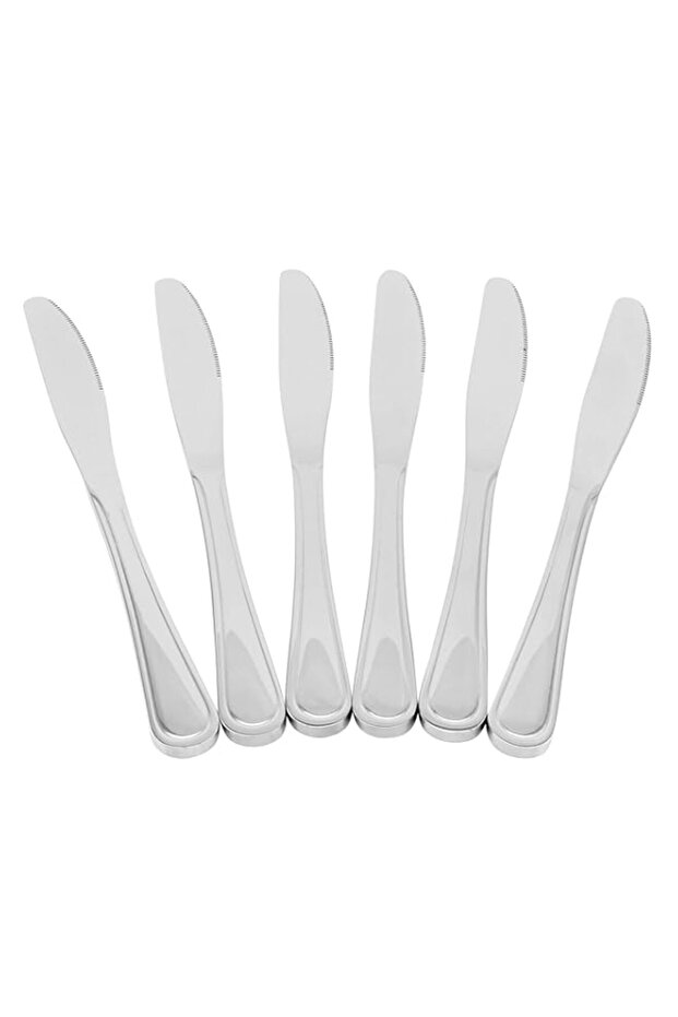 Berger Dessert Knife Set, 6 Pieces, Silver, Fd130-Dsk