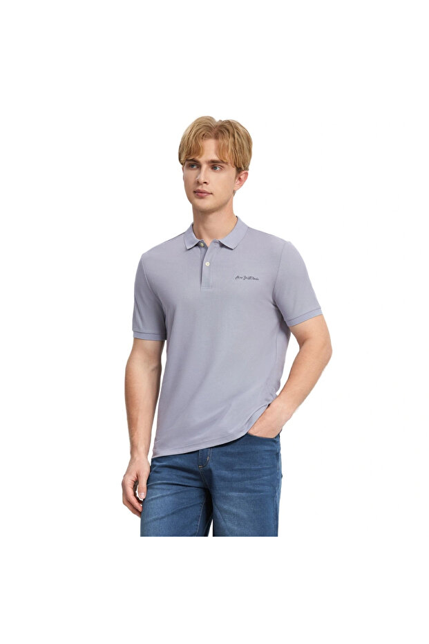 Men's Solid Cool Jade Polo