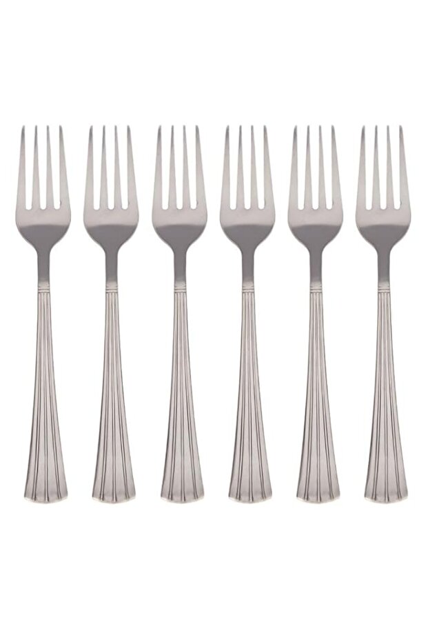 Crystal 6 Piece Table Fork Crown 19 cm