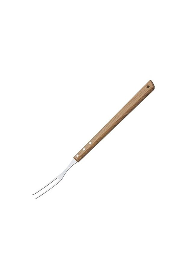 Tramontina Churrasco 46cm Stainless Steel Carving Fork with Wooden Handle