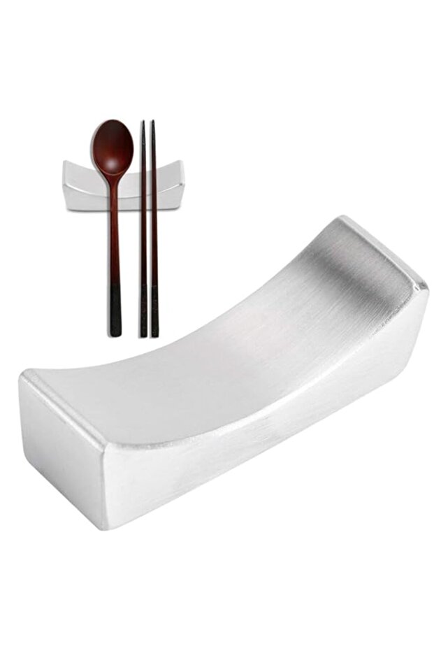 Zyyini Resting chopsticks, stainless steel chopsticks for resting Support for reusable non-stick chopsticks for gripping the spoon fork
