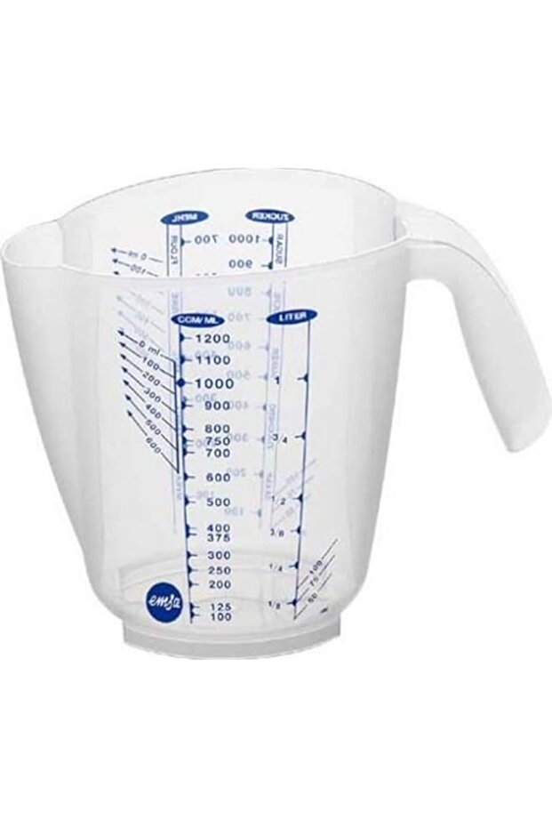 Emsa 504031 Superline measuring beaker, 0.5 litre, transparent/blue