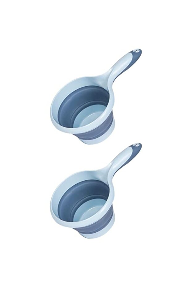KASTWAVE Plastic Water Ladle Foldable Kitchen Water Scoop Bathroom Hair Washing Water Scoop Cup wit