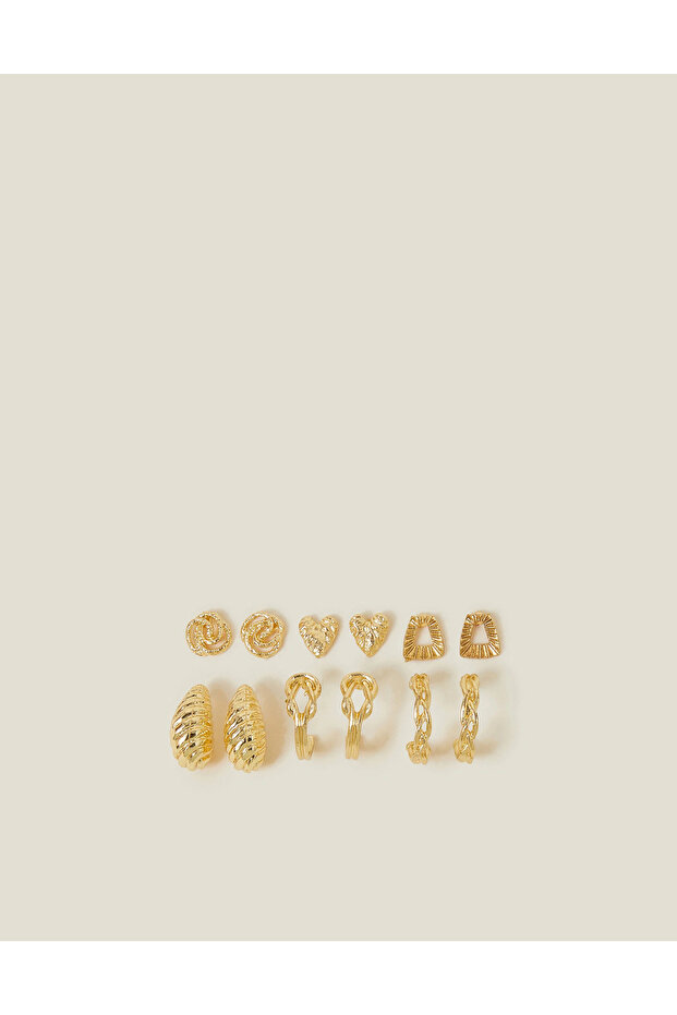 Halka İnicili Küpe Set X 6 - 1