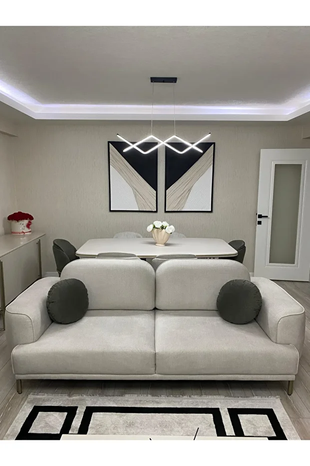 Dokulu Tablo 3 Boyutlu Tablo Alçı Tablo İskandinav Tablo Minimalist Tablo El Yapımı Tablo Doku Sanat - 2