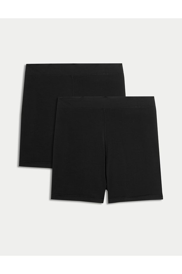 2’li Modal Karışımlı Knicker Sleep Şort - 1