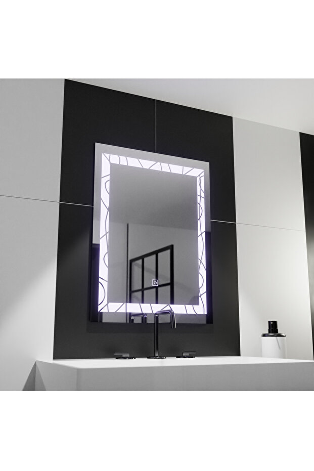 Oglinda LED Rectangulara, 60x80cm, Deco Frame Basic Touch - 1