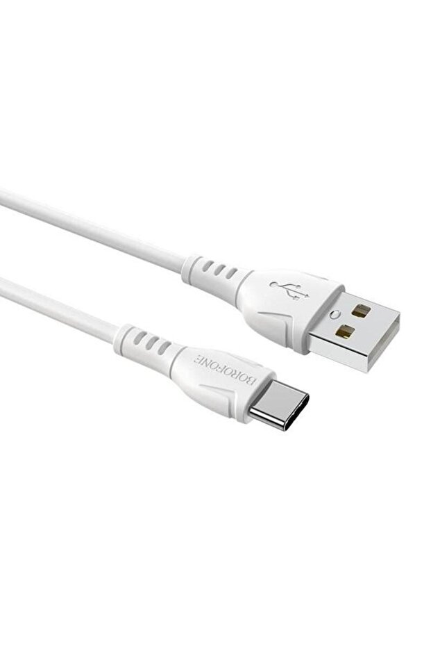 Data Cable BX51, USB - USB Type-C, White - 1