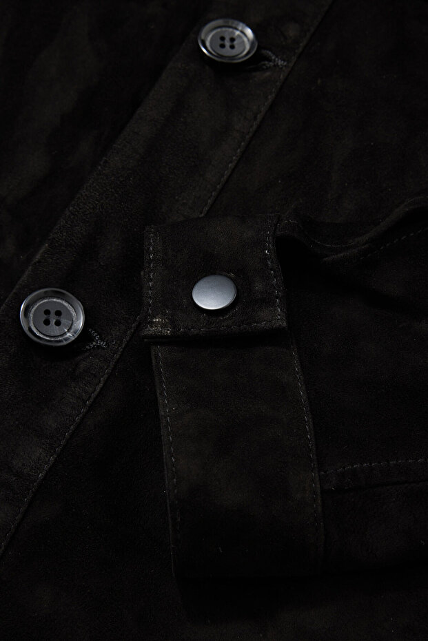 SİYAH DERİ GÖMLEK - 4