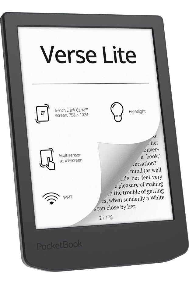 Verse Lite 6" E-Ink Carta Dokunmatik Ekranlı e-Okuyucu | Göz Dostu | Kompakt ve Hafif - 4