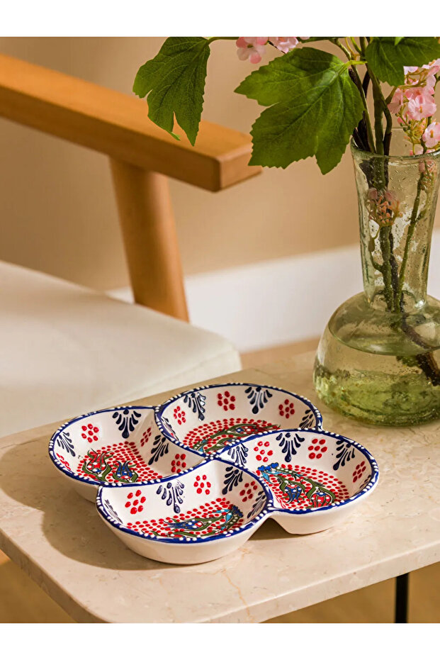 Lcw Home Mixed Printed Ceramic Snack Bowl 17 cm