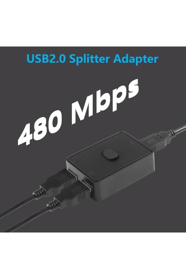 4559 2 Port Usb 2.0 To KVM Switch Çoklu Pc Kasa Çoklayıcı Hub Anahtar - 6