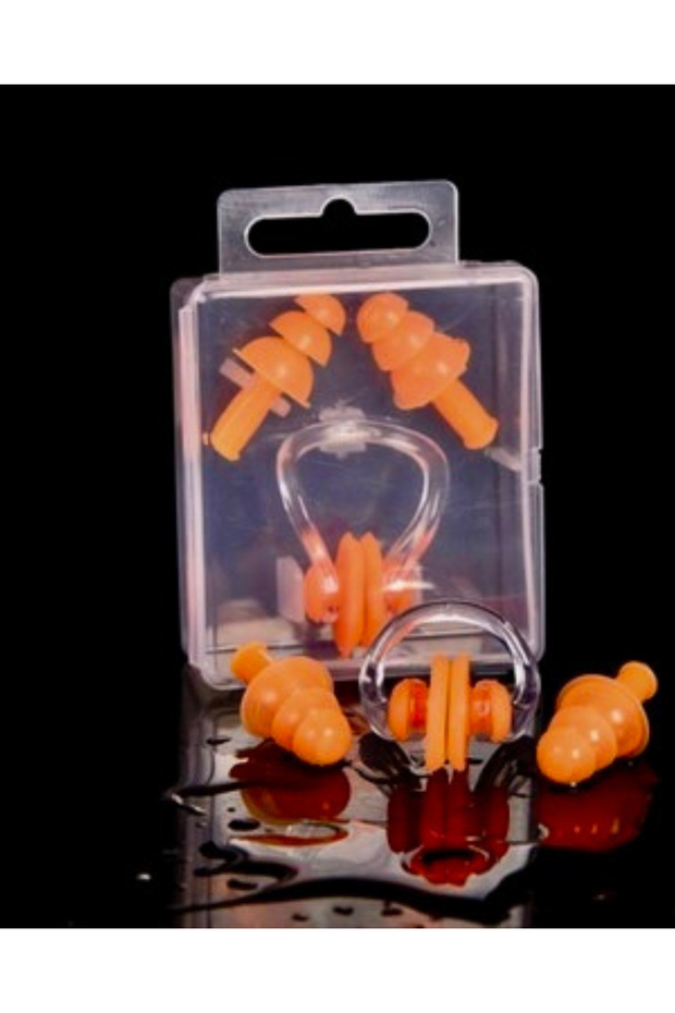 مجموعة حمام السباحة لسدادات الأذن والأنف - 1