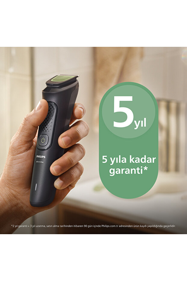 3000 Serisi 7in1, Erkek Bakım Seti, Yüz/Saç/Vücut Tıraş Makinesi, Islak /Kuru Kullanım, MG3930/15 - 3