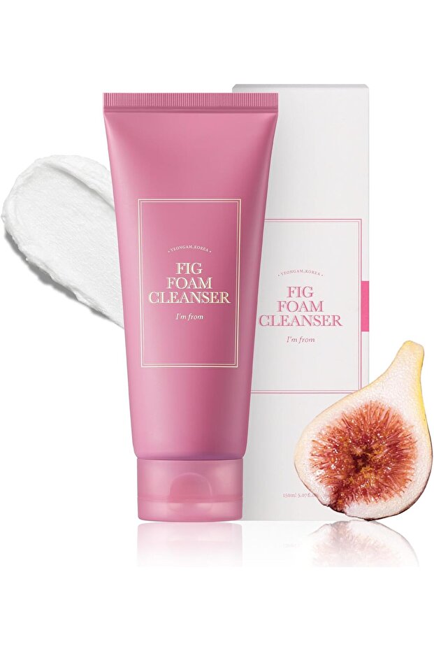 I'm from Fig Foam Cleanser, Korean Daily Gentle Face Wash for Oily Sensitive Skin Sebum Control Mild