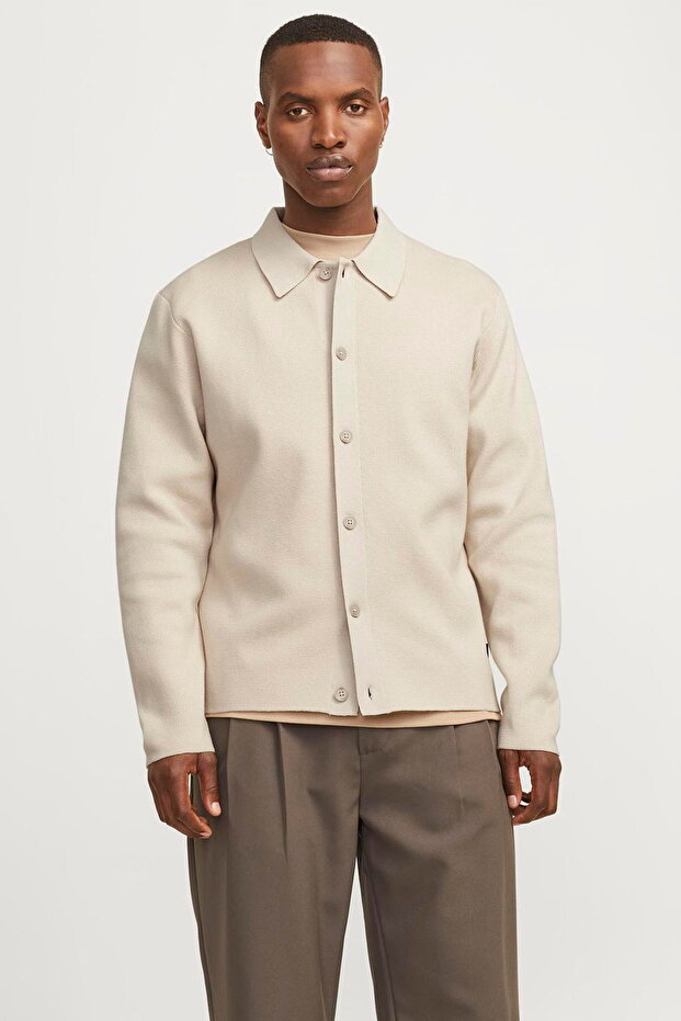 Men's Shirt Collar Cardigan - Milano