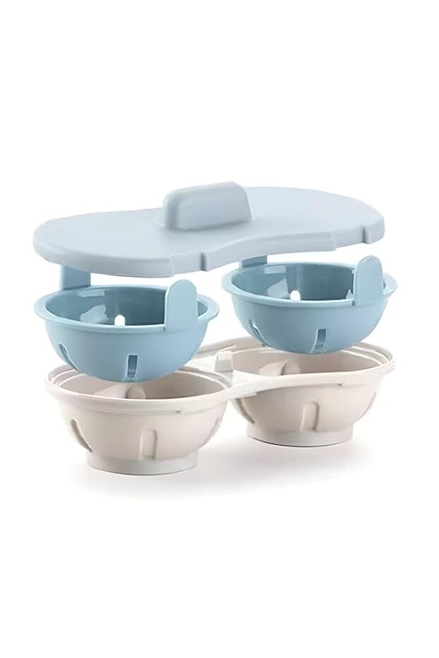 Paporich Microwave Egg Poachers, Poach Egg Maker, Non Stick Egg Microwave Cooker, 1 Min Fast Poach