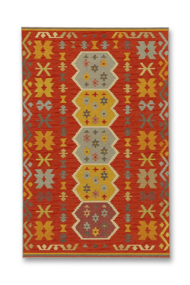 Mosso Traditional Motifs Detailed Pattern Woven Base Vintage Decorative Carpet Mosso226