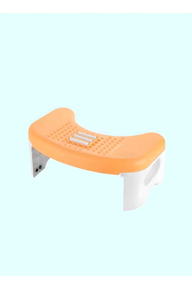 Foldable Anti-Slip Toilet Step Stool for Kids, Squat Stool for Bathroom Yellow