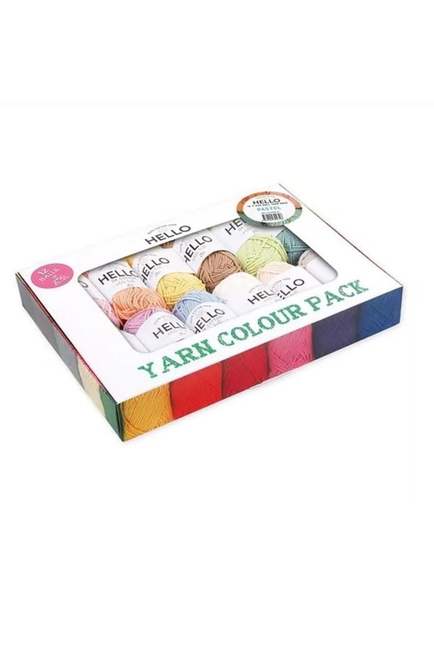 Hello 12'Li Rope Set, Vibrant Colors, Punch Rope, Amigurumi Rope, Crochet Pastel