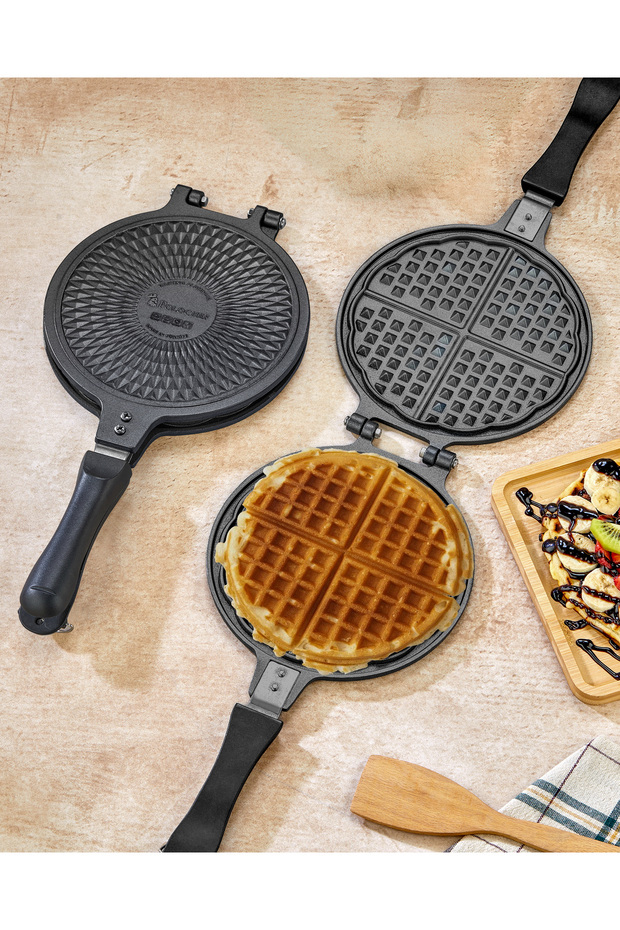 Döküm Waffle Tavası Bakalit Sap - 2