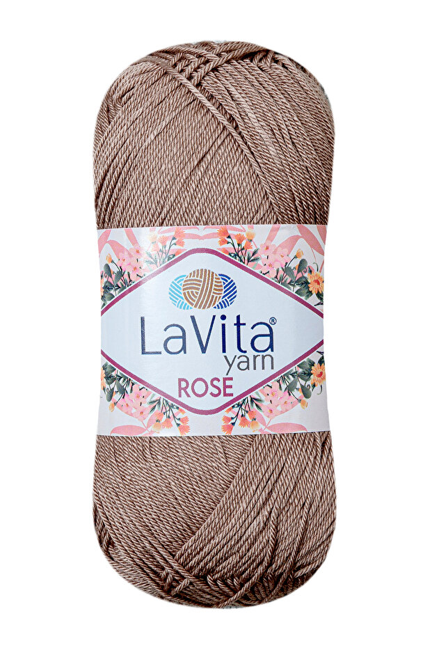 Rose Hand Knitting Yarn 100% Acrylic 100Gr (7121 Toprak)