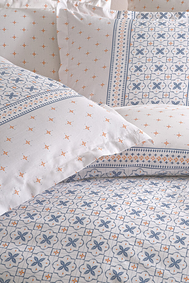 Roan Tek Kişilik Nevresim Seti - Indigo - 2