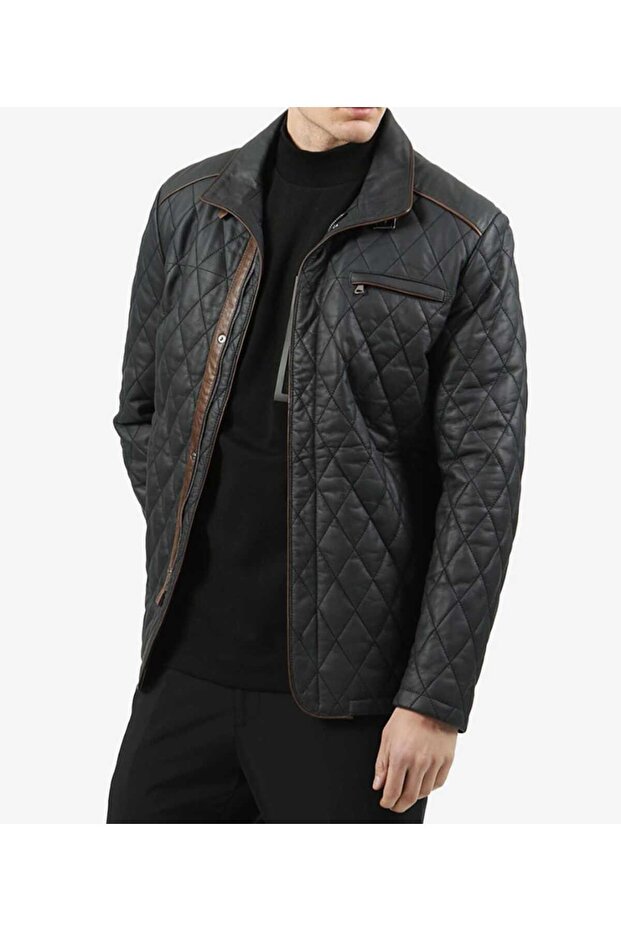 Genuine Leather Sports Lambskin Men's Coat