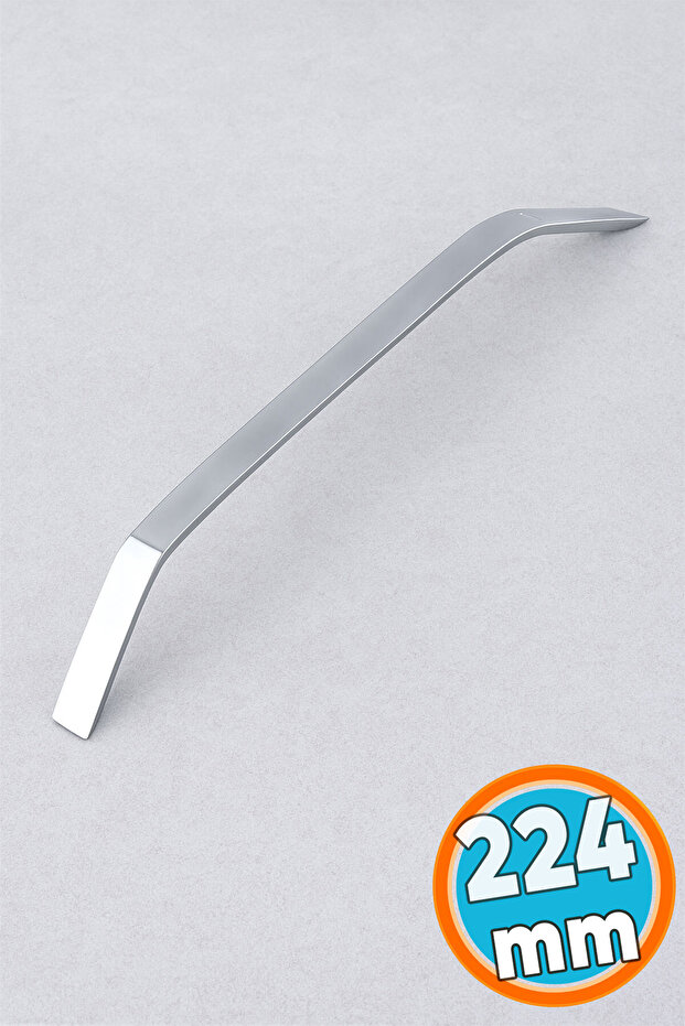 Metal Handle 224 mm - 22.4 cm Furniture Drawer Kitchen Cabinet Cupboard Handles Kulb Handle Chrome Silver
