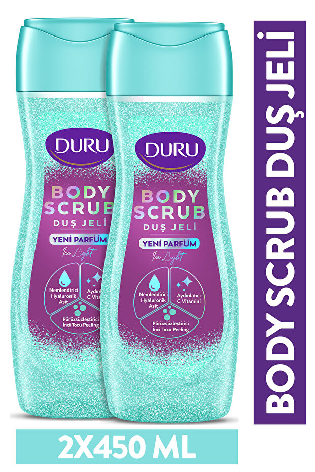 Body Scrub Ice Light Duş Jeli 2x450ml - 1