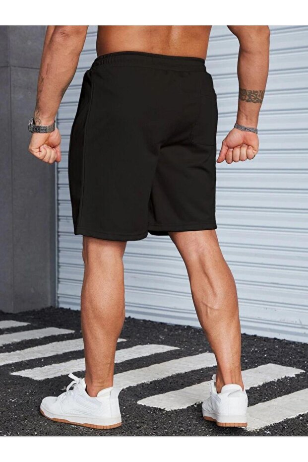 Erkek Spor Fit Şort BASKILI - 2