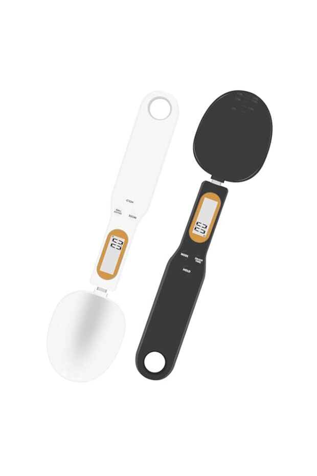 Spoon Scale, Electronic Food Scale 500g/0.1g Weighing for Grams and OZ, Digital Kitchen Scale with Handle Grip and Spout, Suitable for Coffee,Tea,Flour,Oil,Baking