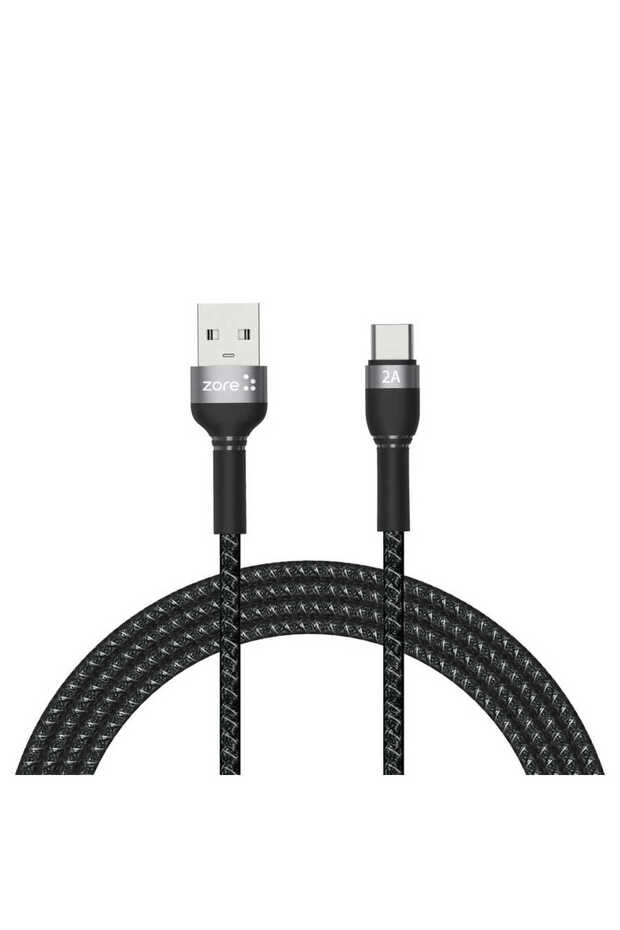 كابل USB من سلسلة شيرا باللون الأسود بطول 2 متر - SCKS