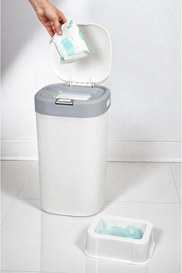 Odorless Trash Can with Smart Bag, Suitable for Baby and Pet Diapers