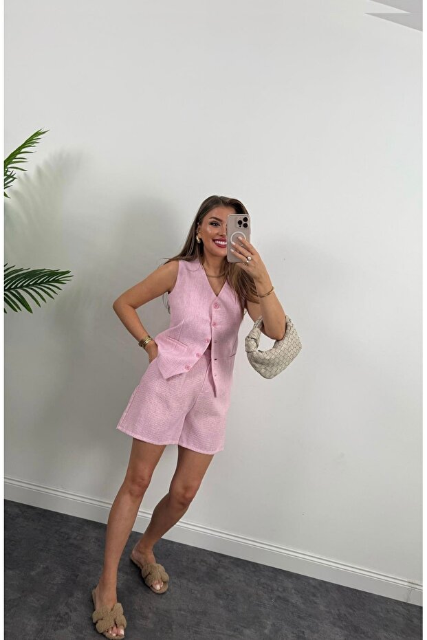 Şort Yelek Basic Takım - 1