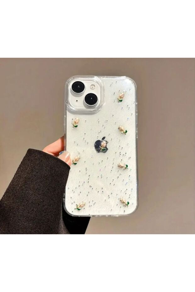 iPhone 13 Pro Max Compatible Tulip Figured Phone Case