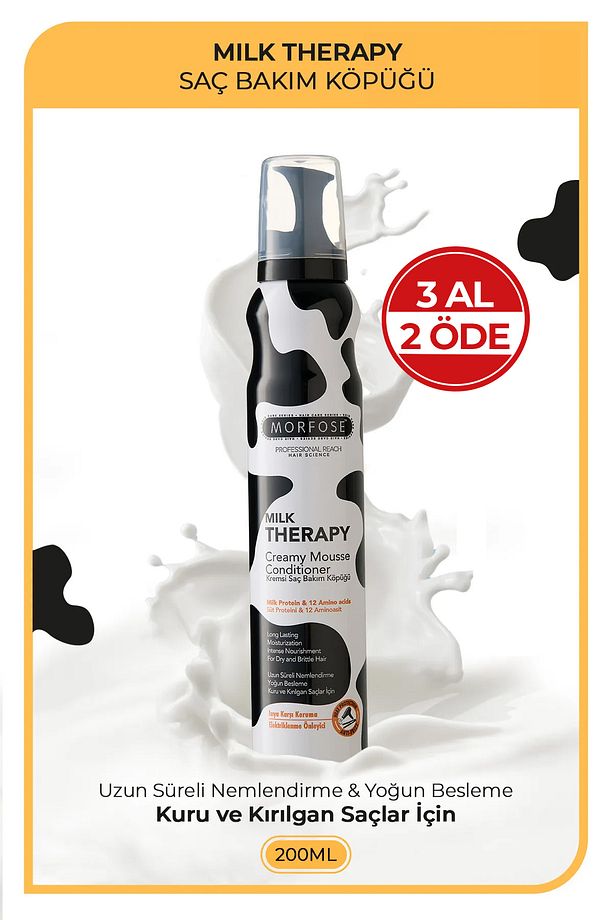 Milk Therapy Saç Köpüğü 200 ml - Besleyici, Koruyucu Etki - 1