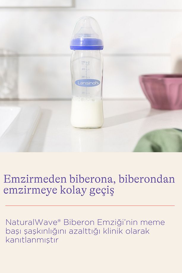 160 ml Cam Biberon ve NaturalWave® Biberon Emziği (1 Ay+) - 2