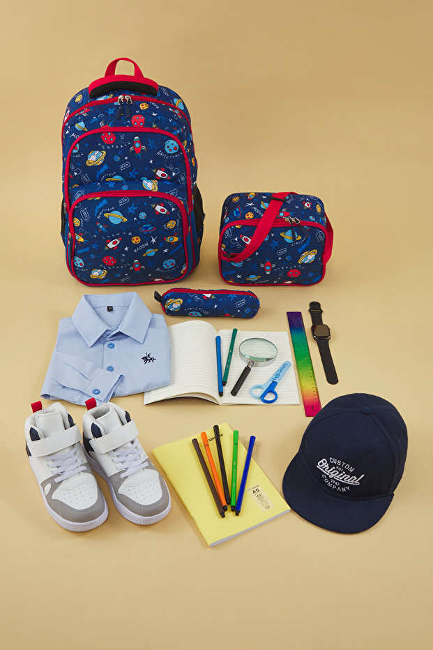 Gri Işıklı Taban Küçük Erkek Çocuk Kids Spor Ayakkabı TAKAW26SN00003 - 1
